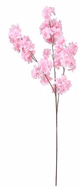 Kingsbury Gifts Pink and White Artificial Silk Cherry Blossom Spray, Height: 98 cm
