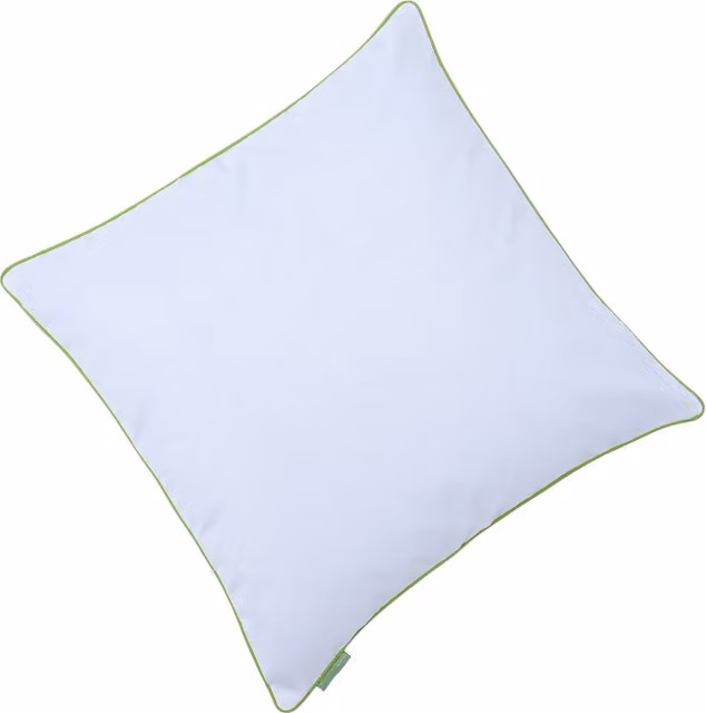 Gardenista Green and White Plain Square Garden Scatter Cushion, W: 60 cm