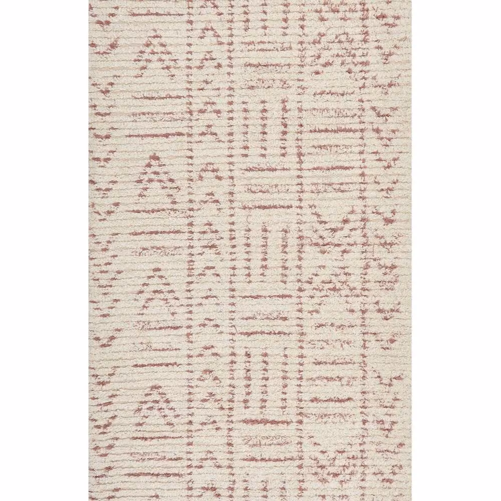 Wyld and Coco Beige Geometric Cotton Rug, Hand-Tufted Flatweave, W: 80 cm, L: 150 cm – 2