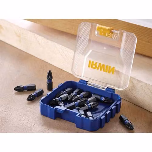 IRWIN Impact Pro Performance PZ2 Screwdriver Bits, 25mm, Pack of 20, Black and Multicolour – 2