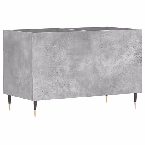 vidaXL Record Cabinet in Grey MDF, W: 74.5 cm, D: 38 cm, H: 48 cm – 1