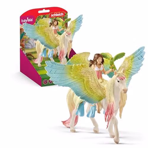 Schleich bayala Fairy Feya with Pegasus Unicorn Multicolour Fantasy Figure Set – 1