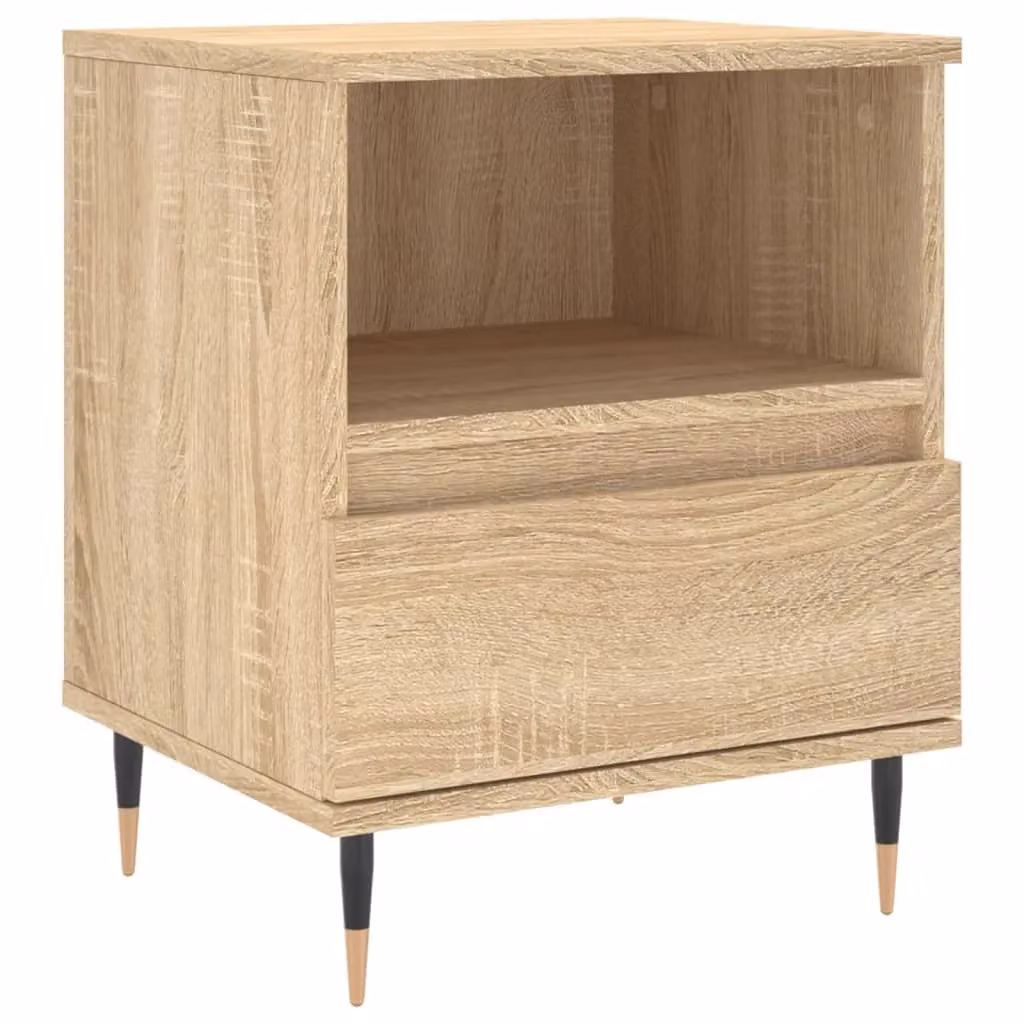 Berkfield Home Sonoma Oak Bedside Cabinet in Brown, W/D/H: 40 x 35 x 50 cm – 2