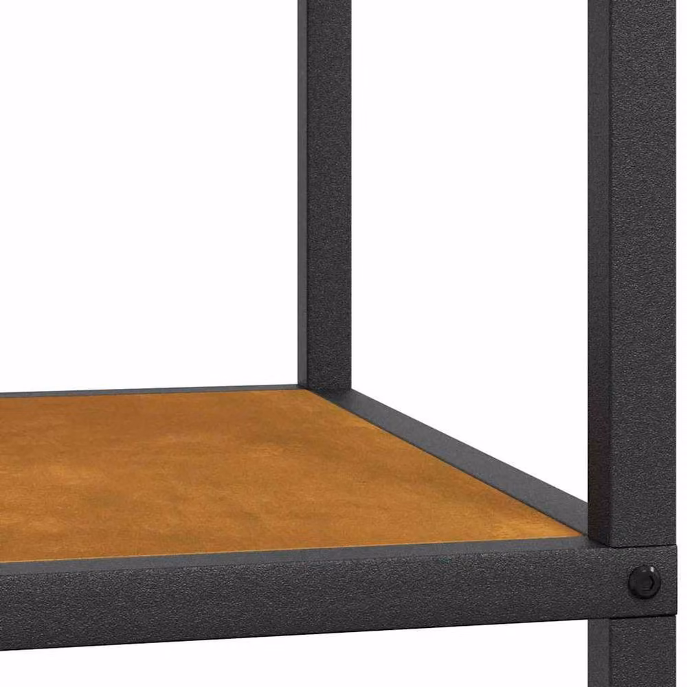 Berkfield Home Modern Kitchen Storage Shelf in Brown Rusty Weathering Steel – 4