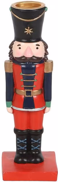 Something Different Multicolour Nutcracker Taper Candle Holder