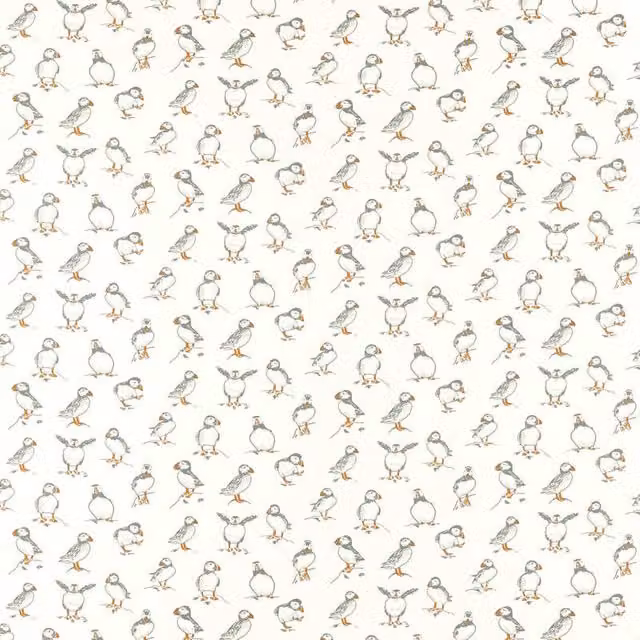 Clarke & Clarke Atlantic Fabric in Natural, Beige and White Multicolour