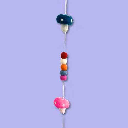 KDMD Multicolour Mushroom Felt Wall Hanging – 2