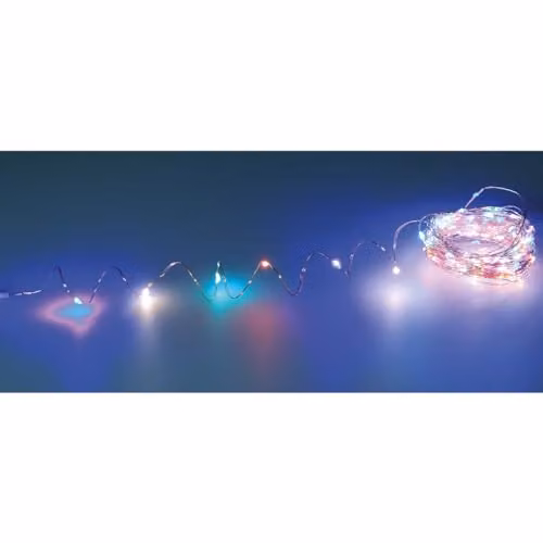 mysmartbuy Solar Powered Sevilla Multicoloured RGB LED String Lights with 100 LEDs and Dusk Sensor, IP44 Weatherproof Outdoor Garden Lighting, Copper – 4
