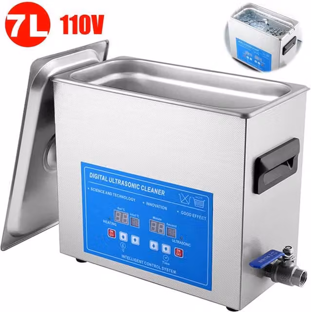 SPETLEK 7L Ultrasonic Cleaner with Timer for Jewellery and Coins in Silver