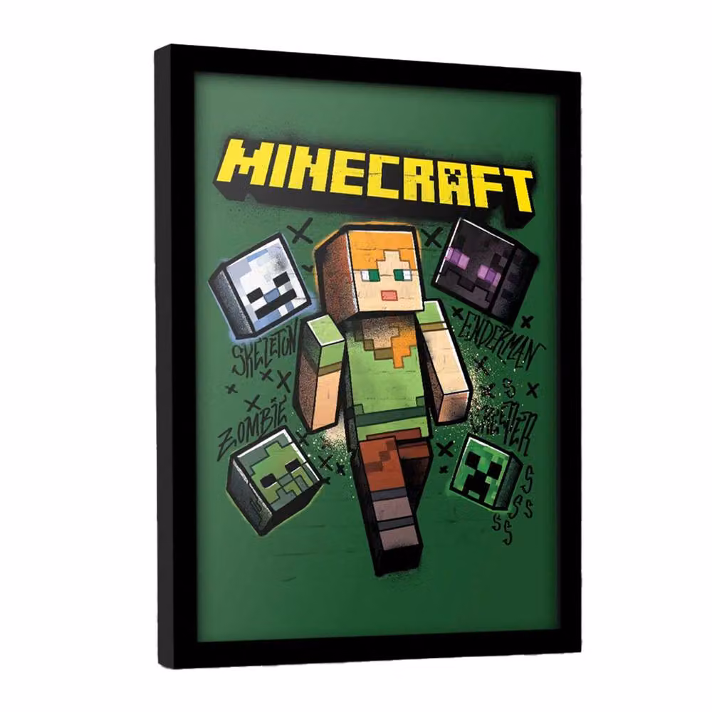 Minecraft Alex Rectangular Paper Poster in Green – 3