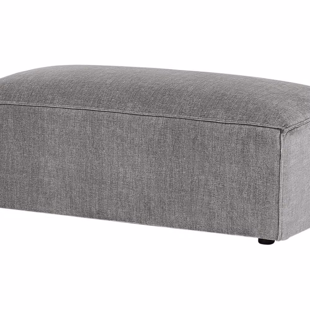 Wyld and Coco Grey Fabric Ottoman Footrest – 2