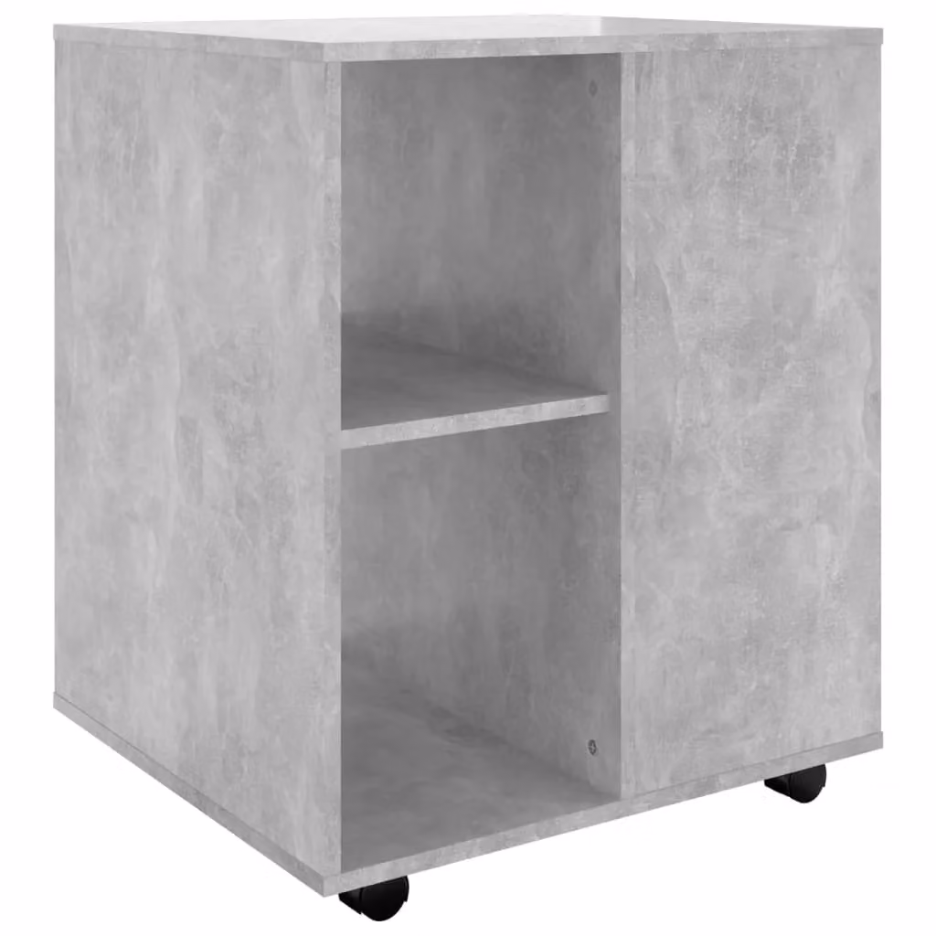 Berkfield Home Rolling Cabinet in Concrete Grey, W/D/H: 60 x 53 x 72 cm – 2