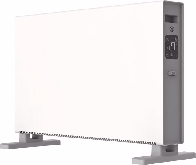 MYLEK 2000W Electric Digital Convector Freestanding Heater in White with Timer and Frost Protection