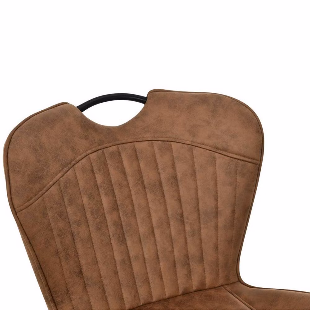 Jaipur Furniture Ltd Mala Bar Fabric Chairs, Set of 2, Brown, W50 x D61 x H107 cm – 3
