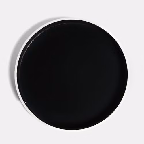 OHS Round Monochrome Plastic Serving Tray with Handles, Diameter: 30 cm – 4