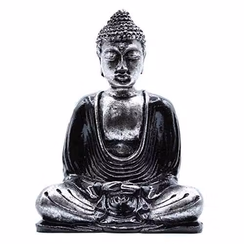KDMD Black and Grey Ethnic Buddha Tabletop Ornament