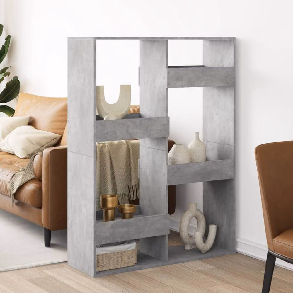 Berkfield Home Concrete Grey Room Divider, W/D/H: 100 x 33 x 135 cm – 3