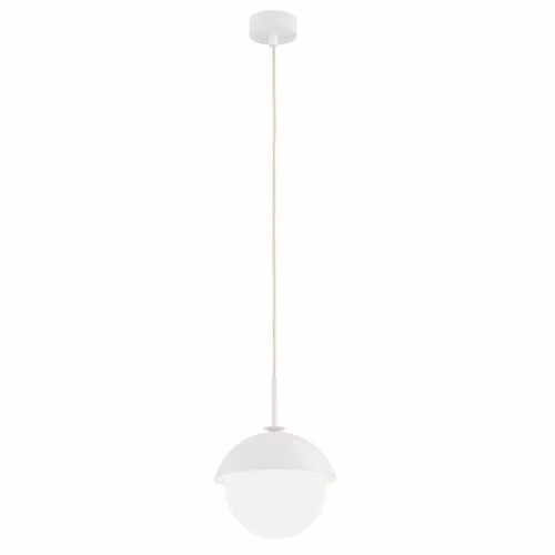 Netlighting Cappello Globe Pendant Ceiling Light in White and Beige Glass