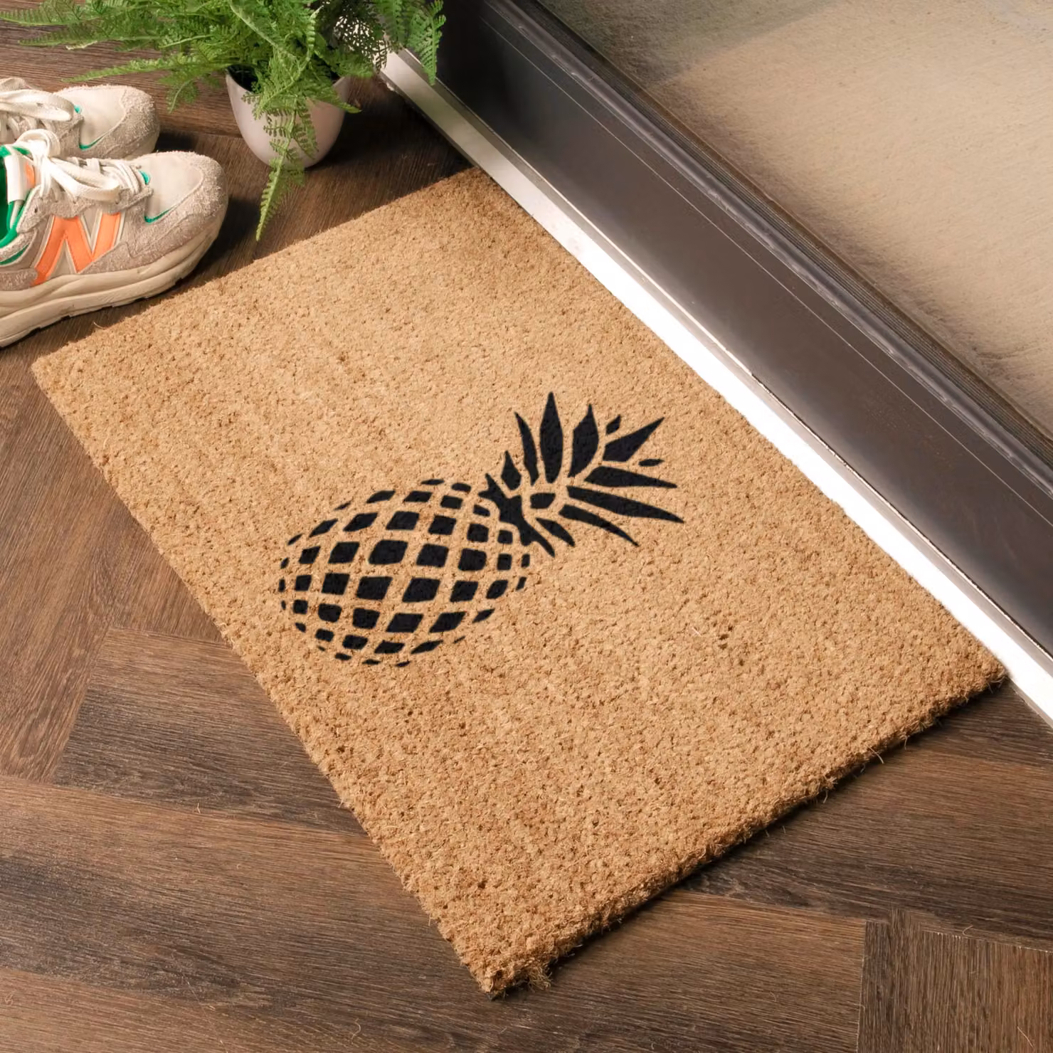 Artsy Mats Pineapple Doormat in Black, W/D: 60 x 40 cm – 2
