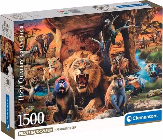 Clementoni The Tribal Society 1500 Piece Jigsaw Puzzle, Multicolour