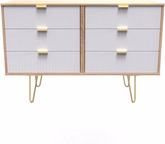 2 U Bexley 6 Drawer Wide Chest in Natural – 1