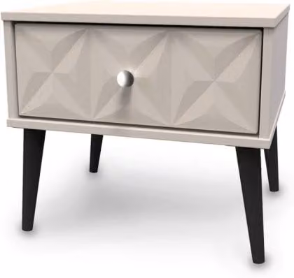 Welcome Furniture Pixel 1 Drawer Bedside Table in White