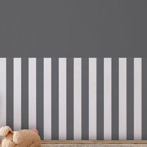 Galerie 82259 Industrial Effects White and Anthracite Striped Non-Woven Wallpaper – 4