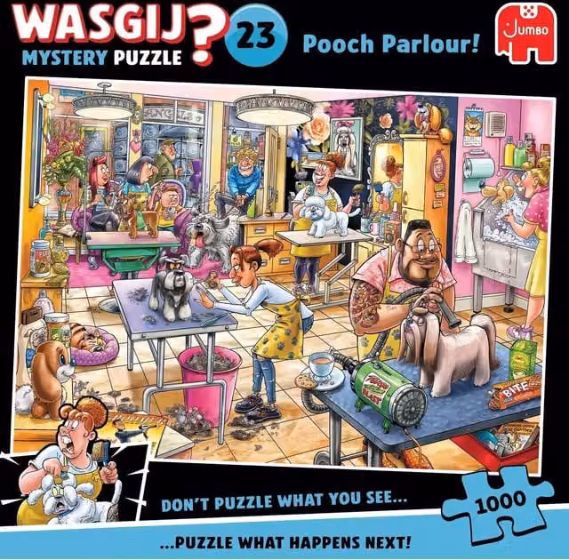 Wasgij Mystery 23 Pooch Parlour 1000 Piece Jigsaw, Multicolour