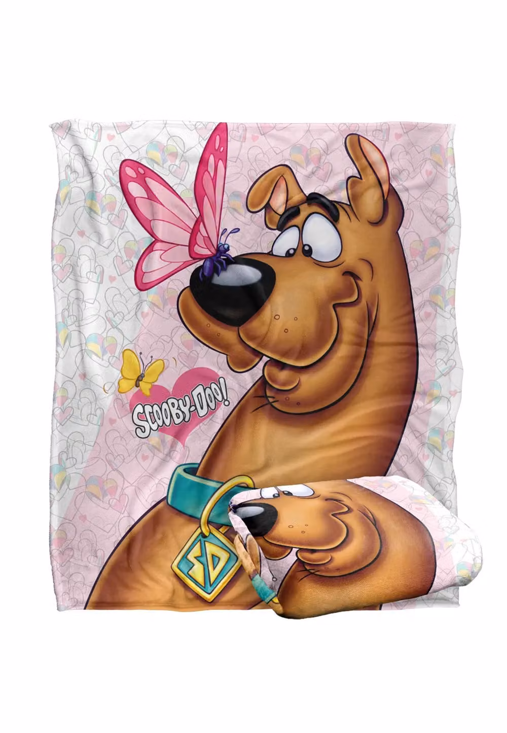 Warner Brothers Scooby Doo Officially Licensed Silky Touch Super Soft Fluffy Throw Blanket, White and Multicolour, W/D: 152 x 127 cm – 2