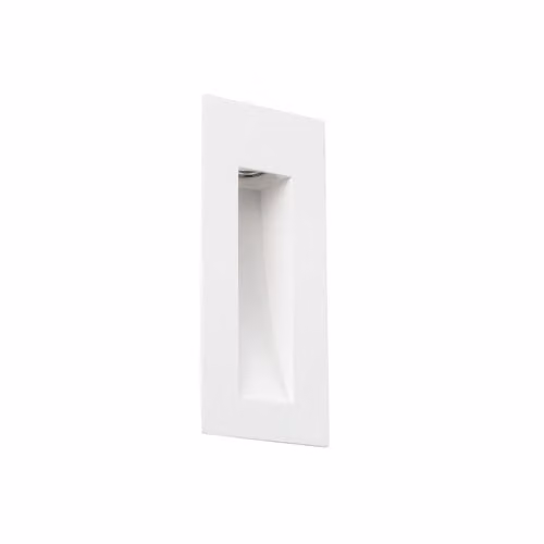 Netlighting Plas4 Integrated LED Recessed Step Wall Light, White, 2700K – 2