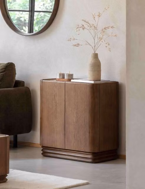 Gallery Direct Dempsey 2 Door Minimalist Sideboard in Brown
