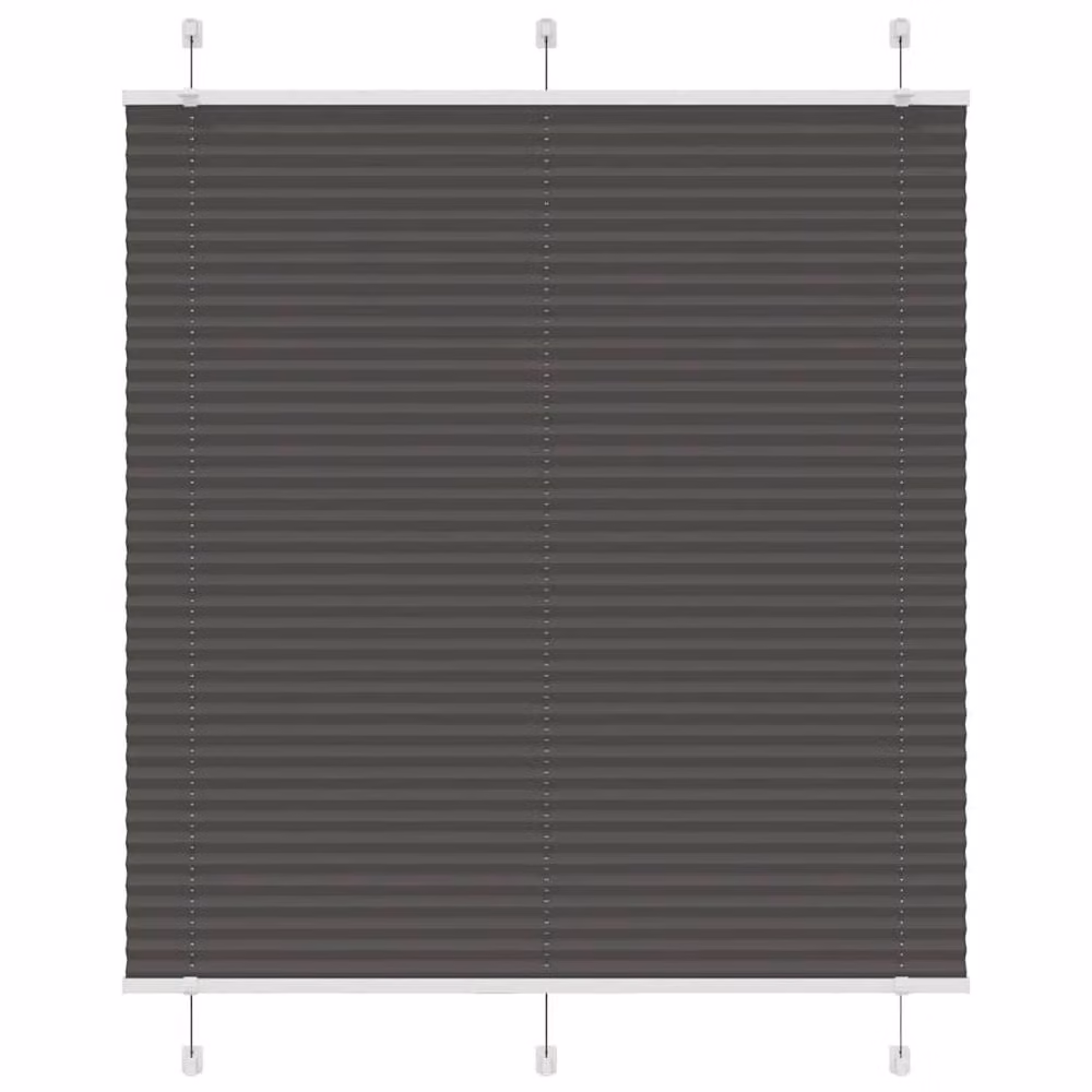 Berkfield Home Single Pleat Black Polyester Semi-Transparent Corded Blind W: 120 cm, H: 150 cm – 2