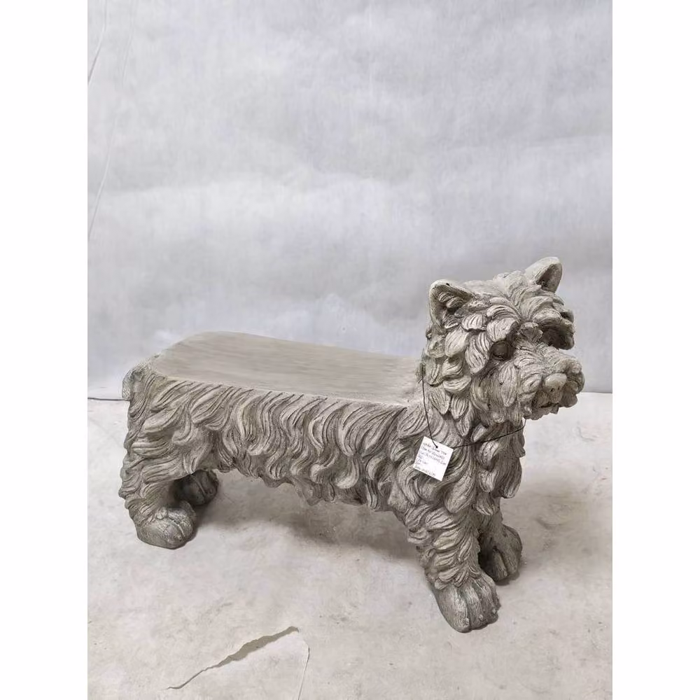 Minster Stylish Living Ltd Dog-Style Bench in Silver, L75 x W24 x H54 cm – 2