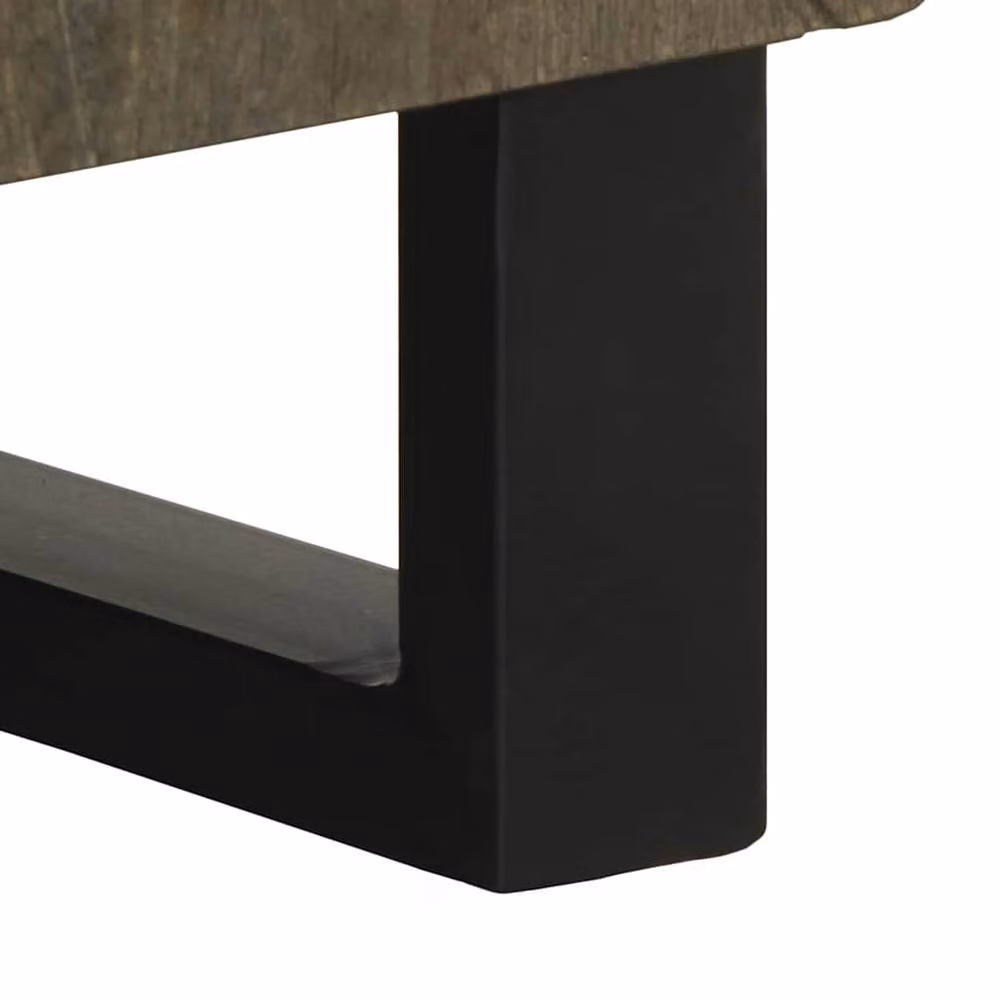 Berkfield Home Black Mango Wood Sideboard W/D/H: 60 x 33 x 75 cm – 5