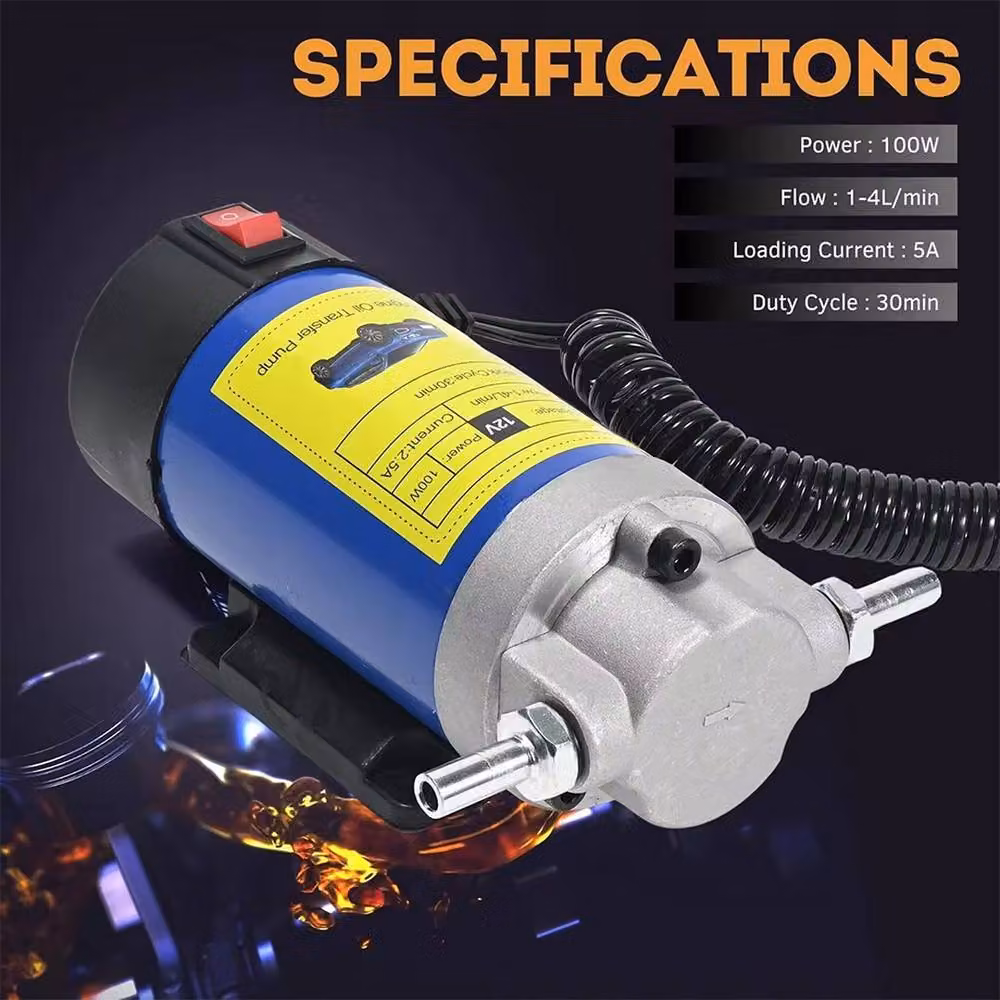 Ventryn 12V Electric Fluid Pump for Car Engine Oil Extraction in Blue – 4