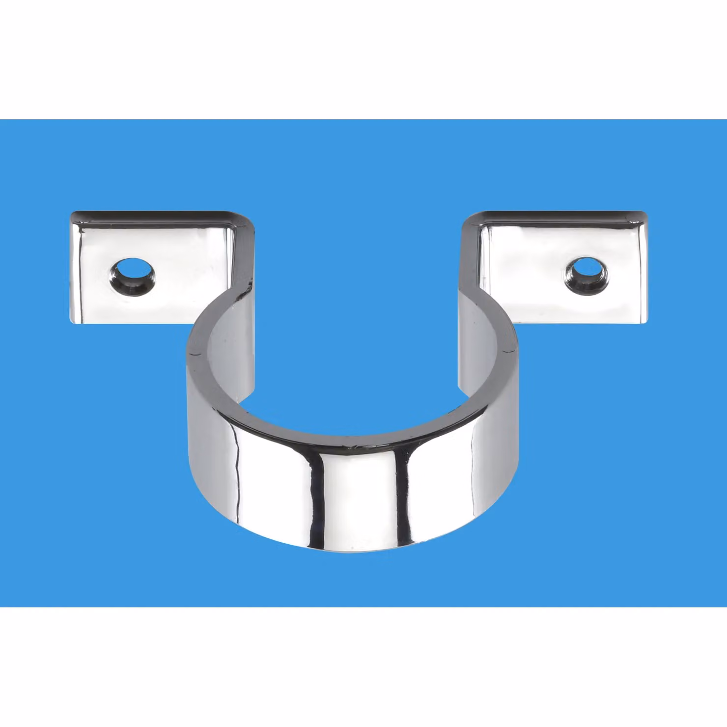 McAlpine Chrome Plated Plastic Pipe Clip 35mm, Silver, 5 Pack – 2