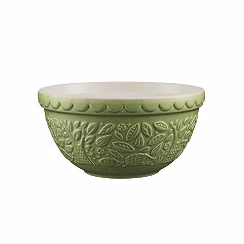 Mason Cash In the Forest Hedgehog Stoneware Mixing Bowl, Green, 1.1 l, Diameter: 21 cm – 1