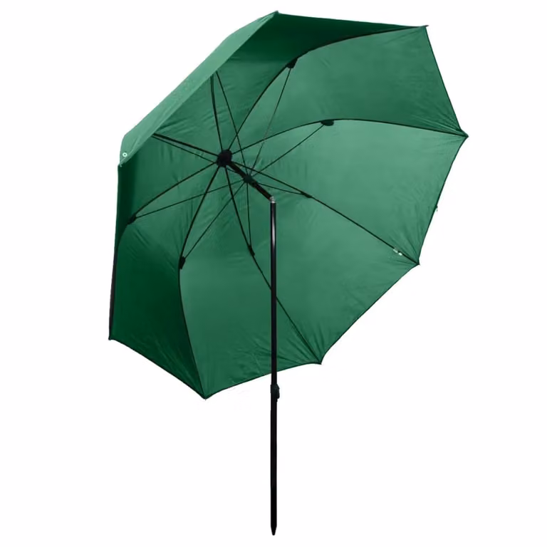 Berkfield Home Fishing Umbrella in Green, W: 300 cm, D: 240 cm