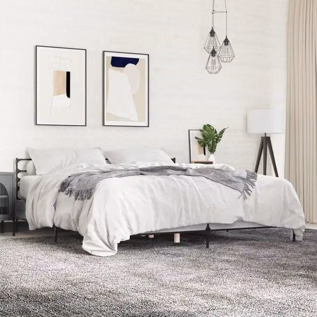 Berkfield Home Sonoma Bed Frame in Grey, 200 x 200 cm – 1