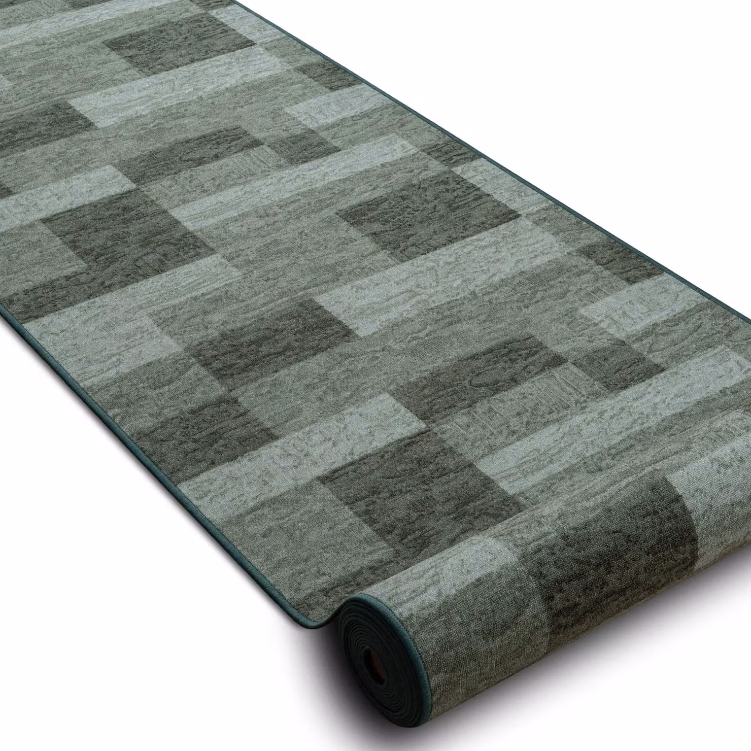 RugsX Icona Anti-Slip Runner in Green, W/D/H: 100 x 220 cm – 2