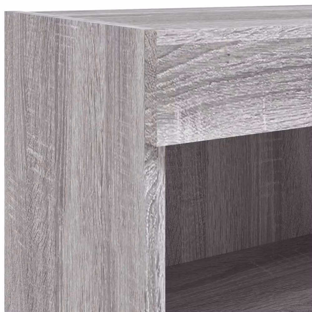 Berkfield Home Modern TV Cabinet with LED Lights in Grey Sonoma, W/D/H: 80 x 30 x 30 cm – 7