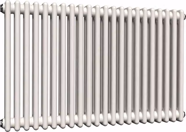 Lux Heat Horizontal Column Radiator in Antique White, W: 60.0 cm, H: 101.0 cm