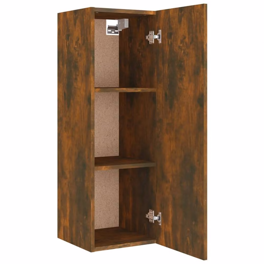 Berkfield Home Classic 4 Piece TV Cabinet Set in Smoked Oak Brown Engineered Wood – 4