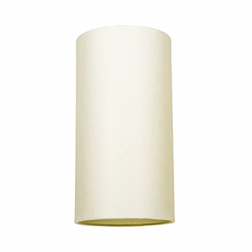 Happy Homewares Modern Cylindrical Linen Fabric Lamp Shade in Beige, Height: 25 cm