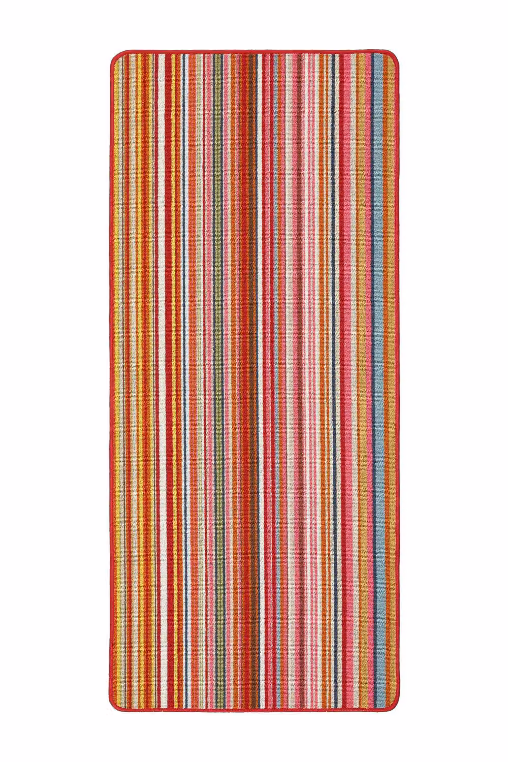 My Mat Multicolour Bright Striped Stain Resistant and Washable Runner, W: 67 cm, L: 150 cm – 5