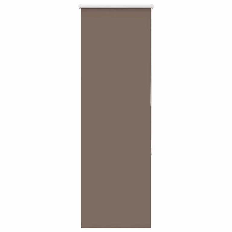 Berkfield Home Blackout Roller Blind in Brown, Thermal Insulating Polyester, W: 55 cm, H: 130 cm