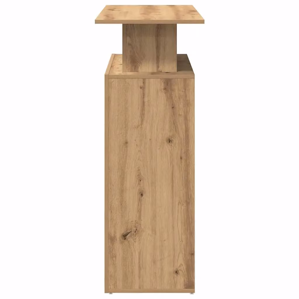 Berkfield Home Artisan Oak Reception Desk in Brown, W/D/H: 100 x 40 x 104 cm – 4