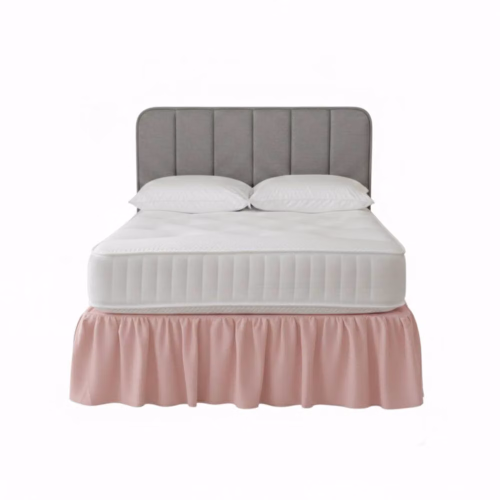Snug City Super King Polycotton Divan Bed Base Valance Sheet in Pink – 2