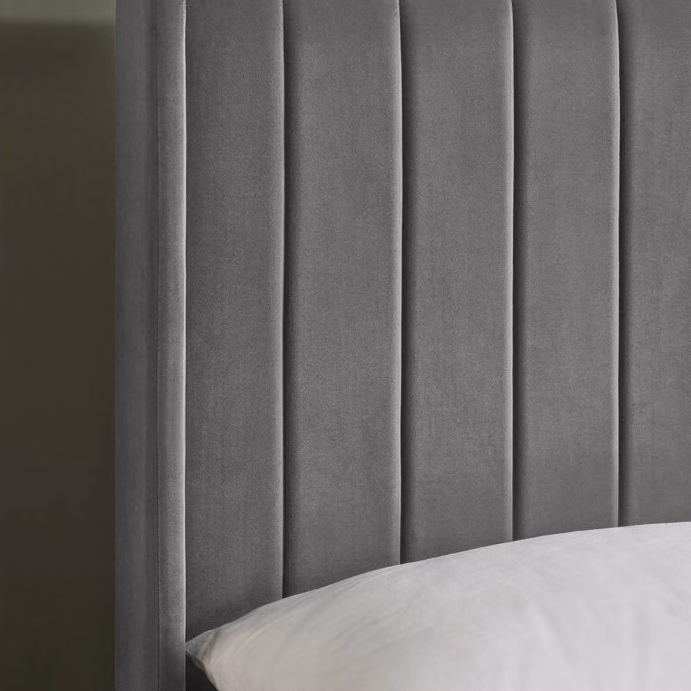 Cheshire Coral Steel Grey Dual Storage Door Bed - Double (Width: 135 cm) – 4