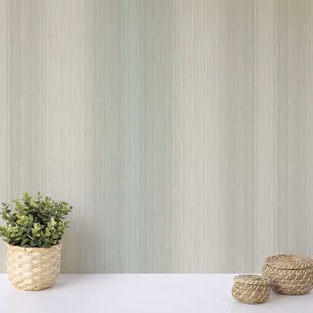 Wallquest Modern Abstract Striped Wallpaper in Green, Grey, Cream and Pink with a Matt Finish